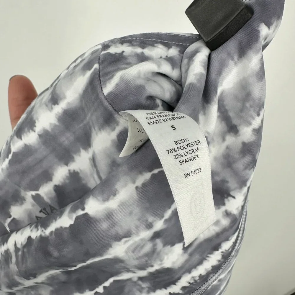 Athleta‎ Elation Printed Leggings Tahiti Dusk Purple Grey Tie Dye Small - Picture 7 of 9